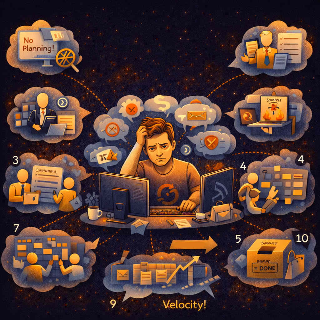 Modelithe - 10 myths about agile software development in a team